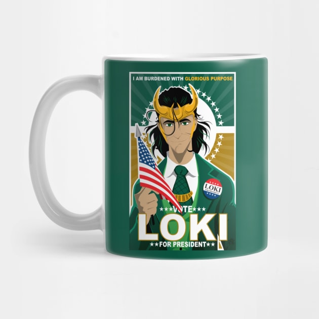 Loki for President by CuddleswithCatsArt